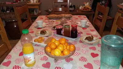 Nourriture dans la maison d'hôtes ou à proximité
