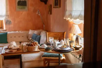 Coin salon dans l'établissement La Grange d'Hannah - gîte & chambre d’hôtes de charme