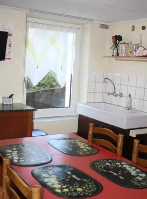 Cuisine ou kitchenette dans l'établissement Studio confortable avec vue sur le lac - 30 m² - Gérardmer