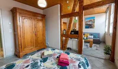 Un ou plusieurs lits dans un hébergement de l'établissement Le Schwendala - Quartier Petite Venise