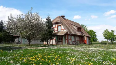 Jardin de l'établissement Les Loges de l'Ecomusée D'Alsace