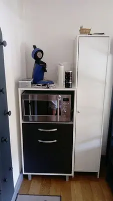Cuisine ou kitchenette dans l'établissement studio des écureuil