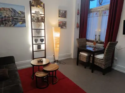 Coin salon dans l'établissement Coeur d'Elsass 
