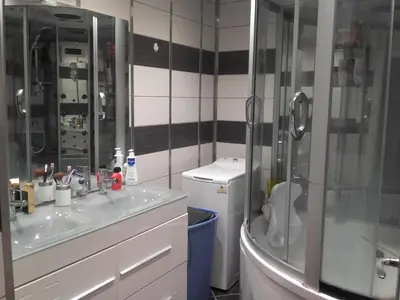 Salle de bains dans l'établissement Appartement La Bagatelle