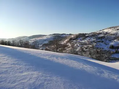 L'établissement Gîtes de Moyenmont en hiver