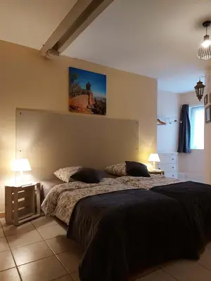 Un ou plusieurs lits dans un hébergement de l'établissement Mirabelle Bed & Breakfast