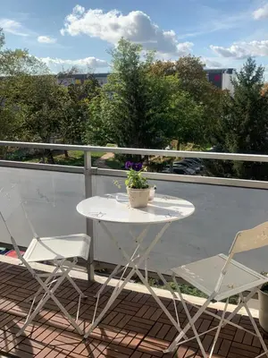 Balcon ou terrasse dans l'établissement Bel Appartement near Bâle Mulhouse Airport