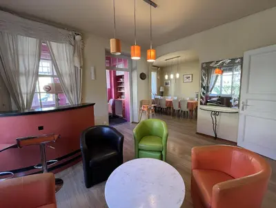 Coin salon dans l'établissement Villa Du Sendenbach