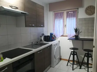 Cuisine ou kitchenette dans l'établissement Appart' Charmant Piccola Venezia