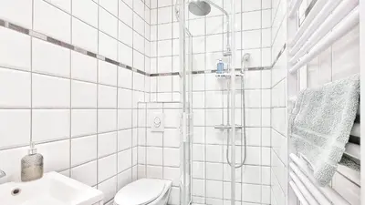 Salle de bains dans l'établissement Splendide Studio Centre Colmar