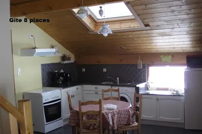 Cuisine ou kitchenette dans l'établissement Gites typiques au coeur des Hautes Vosges