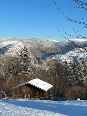 Paysage naturel près de le chalet