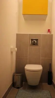 Salle de bains dans l'établissement At home in the center of Colmar