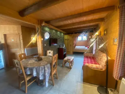 Un ou plusieurs lits dans un hébergement de l'établissement Chalet d' Annelise