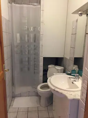 Salle de bains dans l'établissement gîtes au domaine Greiner