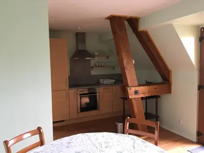 Cuisine ou kitchenette dans l'établissement gîtes au domaine Greiner