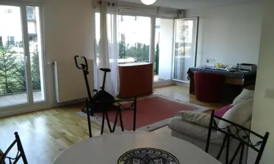 Coin salon dans l'établissement Résidence Le Parc COLMAR