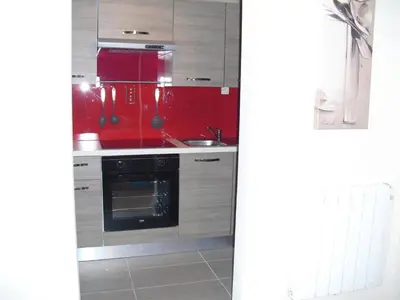 Cuisine ou kitchenette dans l'établissement La Baraque