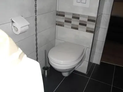 Salle de bains dans l'établissement La Baraque