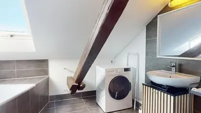 Salle de bains dans l'établissement Le Cocon Colmarien - Proche centre ville et gare - stationnement gratuit - 10 personnes