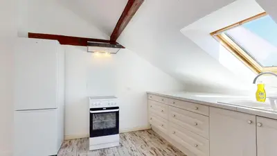 Cuisine ou kitchenette dans l'établissement Le Cocon Colmarien - Proche centre ville et gare - stationnement gratuit - 10 personnes