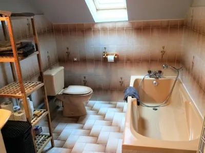 Salle de bains dans l'établissement Les Balcons de Lisa