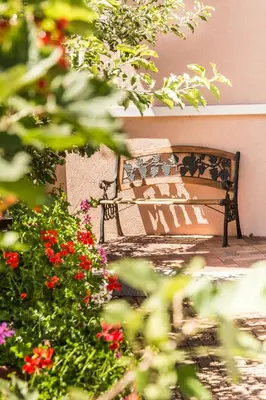 Jardin de l'établissement Chez Christian