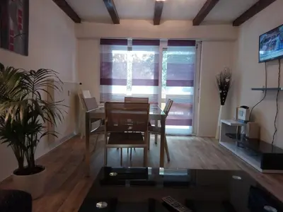 Télévision ou salle de divertissement dans l'établissement Appartement 3 pièces