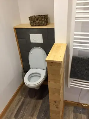 Salle de bains dans l'établissement Chez Léa et Lolo - Le Nordique