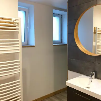 Salle de bains dans l'établissement Chez Léa et Lolo - Le Nordique