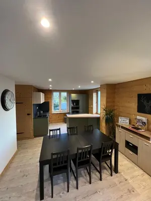 Cuisine ou kitchenette dans l'établissement Chez Léa et Lolo - Le Nordique
