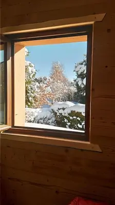 L'établissement Esprit Myrtille Terrasse Vue Lac en hiver