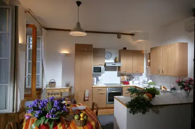 Cuisine ou kitchenette dans l'établissement Apart' City Break Colmar
