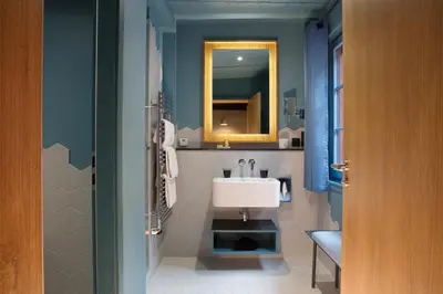 Salle de bains dans l'établissement Hotel Le Colombier Suites