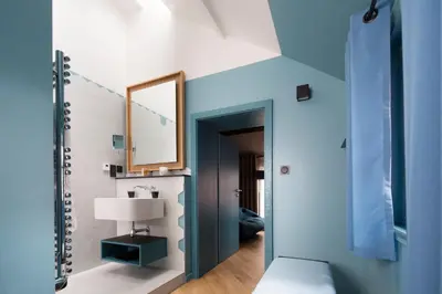 Salle de bains dans l'établissement Hotel Le Colombier Suites