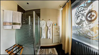 Salle de bains dans l'établissement B&B 