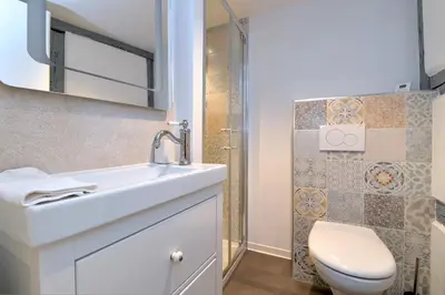 Salle de bains dans l'établissement La stub de la Petite Venise