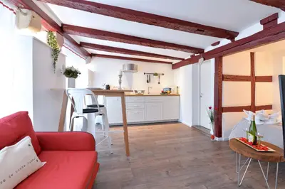 Cuisine ou kitchenette dans l'établissement La stub de la Petite Venise
