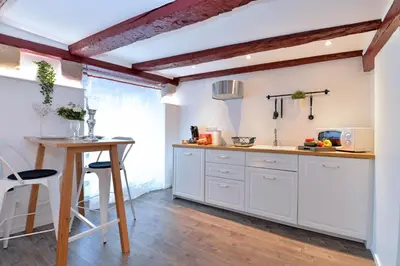 Cuisine ou kitchenette dans l'établissement La stub de la Petite Venise