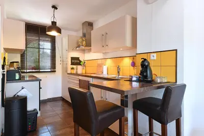 Cuisine ou kitchenette dans l'établissement Appartement Côté Vignes avec Terrasse et Parking