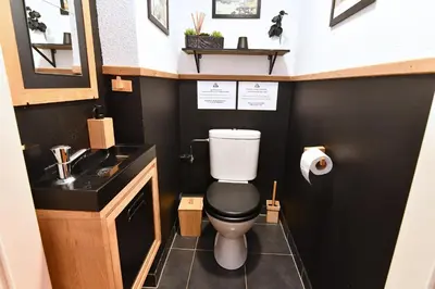 Salle de bains dans l'établissement Appartement Côté Vignes avec Terrasse et Parking