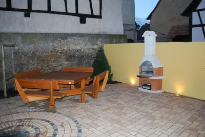 Terrasse ou espace extérieur de l'établissement maison d en haut