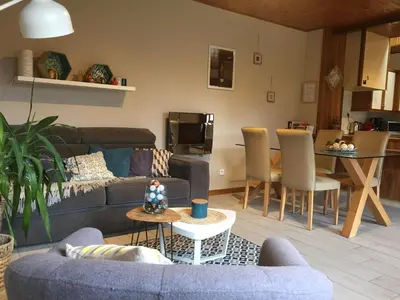 Coin salon dans l'établissement Un petit coin d’Alsace