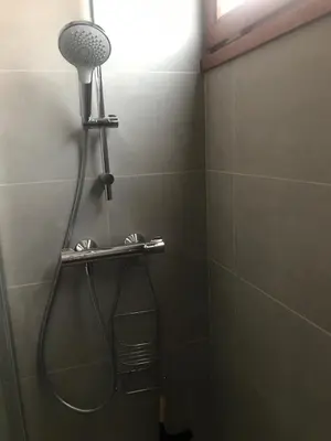 Salle de bains dans l'établissement Patio