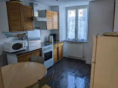 Cuisine ou kitchenette dans l'établissement Gîtes vallée de Munster
