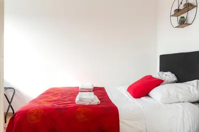Un ou plusieurs lits dans un hébergement de l'établissement Travel Homes - Le Rebberg, Superbe vue à Mulhouse