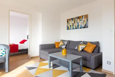 Coin salon dans l'établissement Travel Homes - Le Rebberg, Superbe vue à Mulhouse