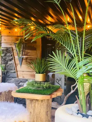 Jardin de l'établissement Chalet le Bô & Spa