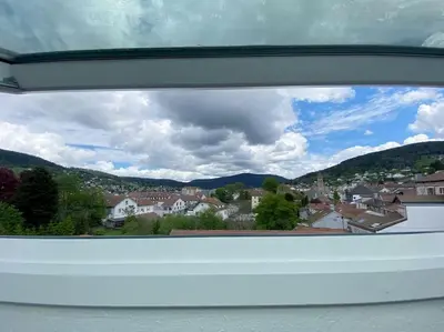 Vue générale sur la montagne ou vue sur la montagne depuis l'appartement