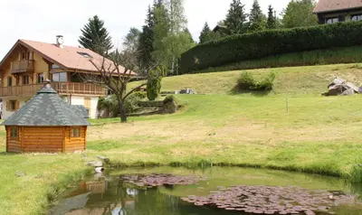 Paysage naturel près de le chalet